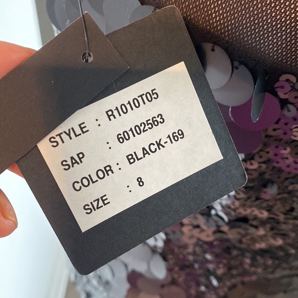 New Robert Rodriguez Sheer Sequins top and Paillettes in Silk - Picture 13 of 15